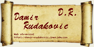 Damir Rudaković vizit kartica